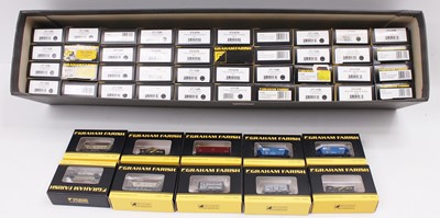 Lot 588 - 50 boxed Graham Farish N Gauge wagons and...