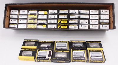 Lot 589 - 50 boxed Graham Farish N Gauge wagons and...