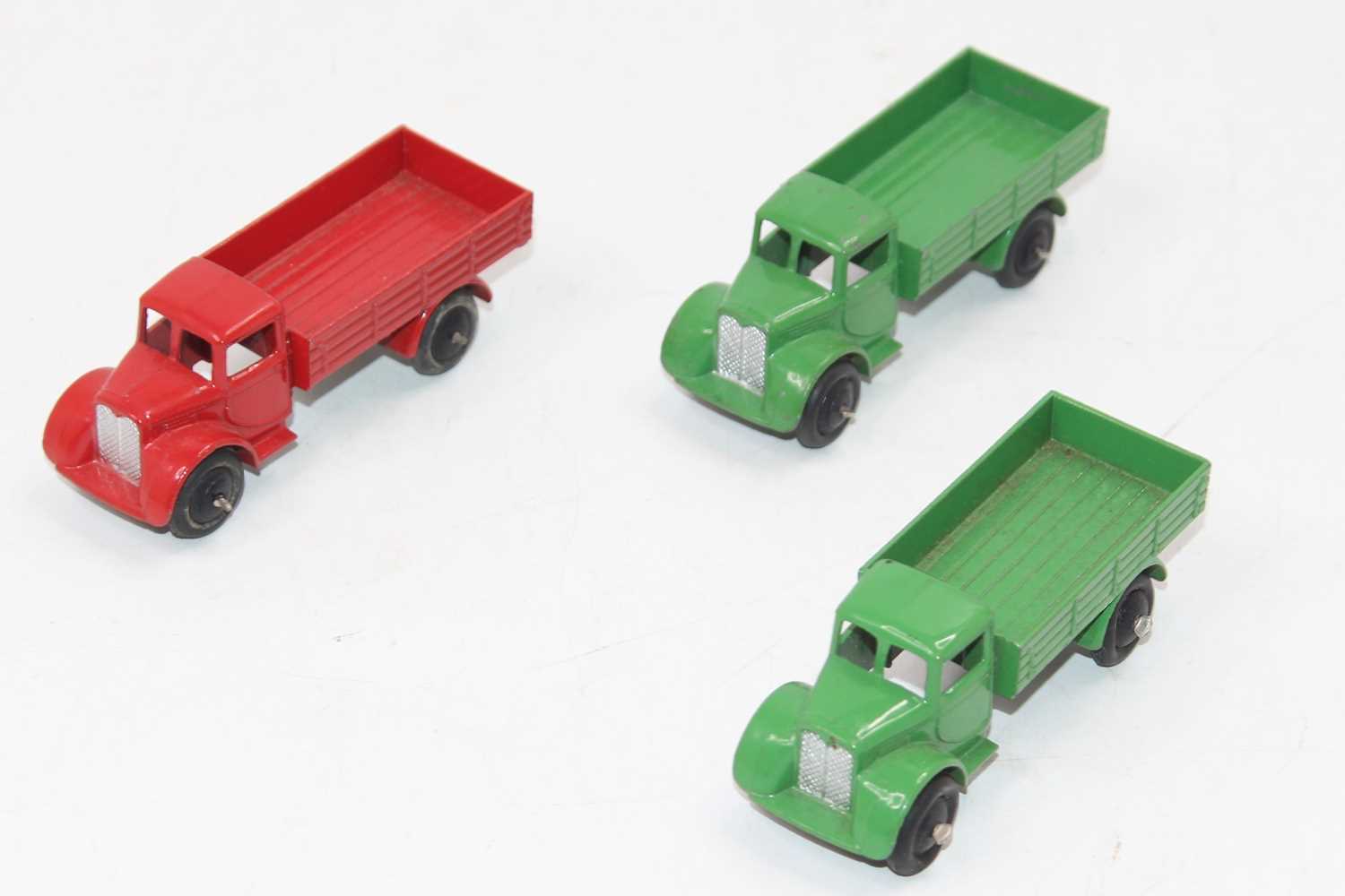 Lot 1053 - 3 Dinky Toys No. 22C Motor Truck to include...