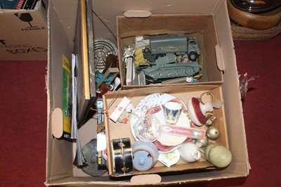 Lot 209 - Two boxes of miscellaneous items to include...