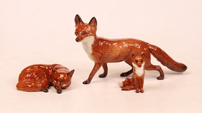 Lot 223 - A Beswick figure of a fox standing model No....