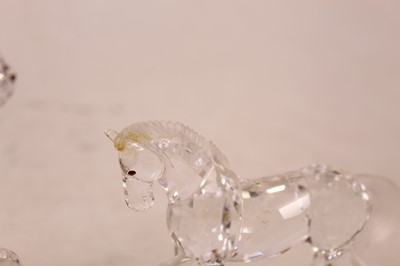Lot 225 - A Swarovski crystal model of a horse, height...