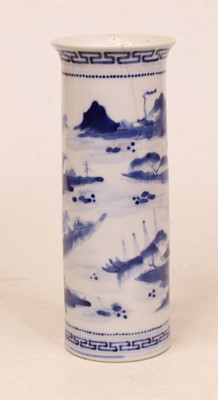 Lot 254 - A Chinese export vase, having a flared rim to...