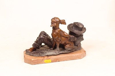 Lot 261 - A late 19th century bronze figure, modelled as...