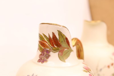 Lot 267 - A late Victorian Royal Worcester blush ivory...