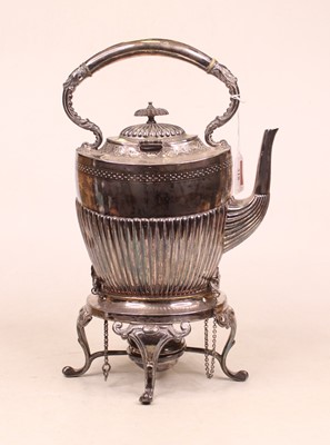 Lot 318 - An early 20th century spirit kettle on stand,...