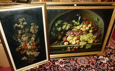 Lot 1486 - After Old Masters - still life with fruit on a...