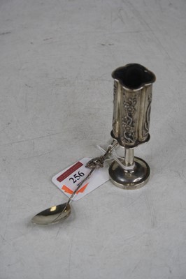 Lot 256 - An early 20th century Chinese silver taper...