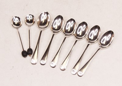 Lot 354 - A harlequin set of six mid-20th century silver...