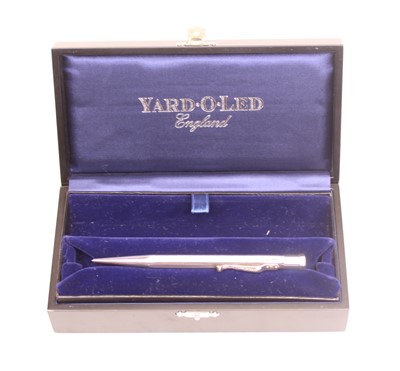 Lot 383 - A yard-o-lead silver cased propelling pencil,...