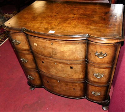 Lot 1433 - An early 20th century figured walnut and...