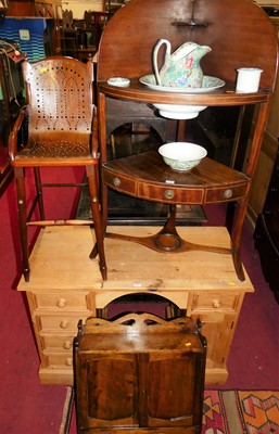 Lot 1476 - Occasional furniture to include; a 19th...