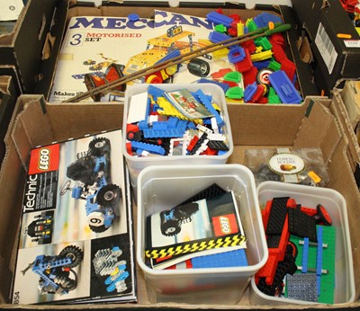 Lot 1509 - Two trays to include a collection of Lego, a...