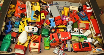 Lot 1510 - Two trays of mixed  playworn and boxed diecast...
