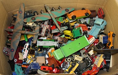 Lot 1514 - One tray of mixed playworn diecast to include...