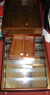 Lot 1540 - Four various collectors' cabinets all of...