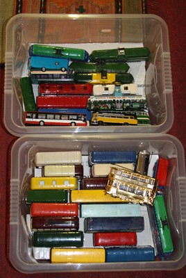 Lot 1552 - Two plastic crates of mainly 1.76 scale loose...