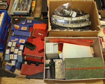 Lot 1567 - Three boxes of various boxed and loose Hornby...