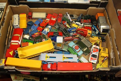 Lot 1573 - One tray of mixed issue playworn diecast to...