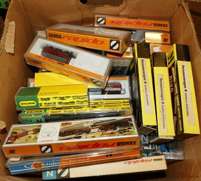 Lot 1586 - One box of various public transport diecast...