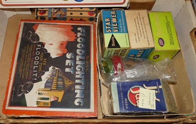 Lot 1601 - 2 trays various mixed toys to inc Triang Ocean...