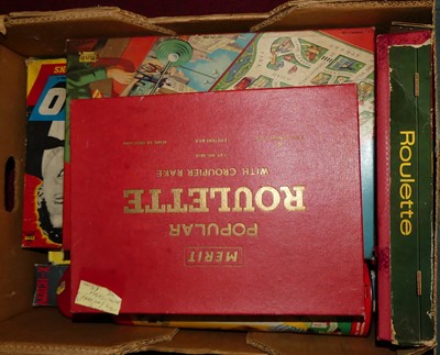Lot 1603 - One box of toys to include Merit Popular...
