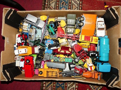 Lot 1614 - One tray of playworn diecast vehicles to inc...