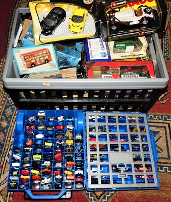 Lot 1616 - One tub of boxed diecast to inc Bburago,...
