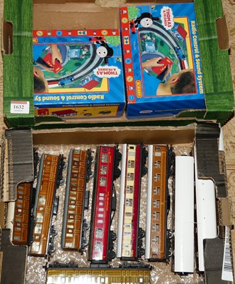 Lot 1632 - 2 boxes of mixed items to inc Thomas & Friends...