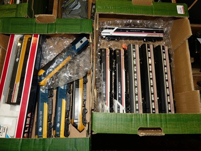 Lot 1634 - Two boxes Hornby and Lima railway items to inc....