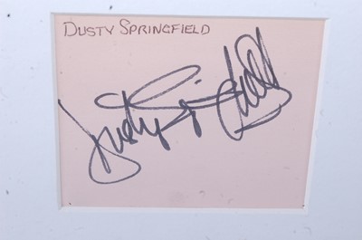 Lot 1163 - Dusty Springfield, (1939-1999), a 22 x 16cm...