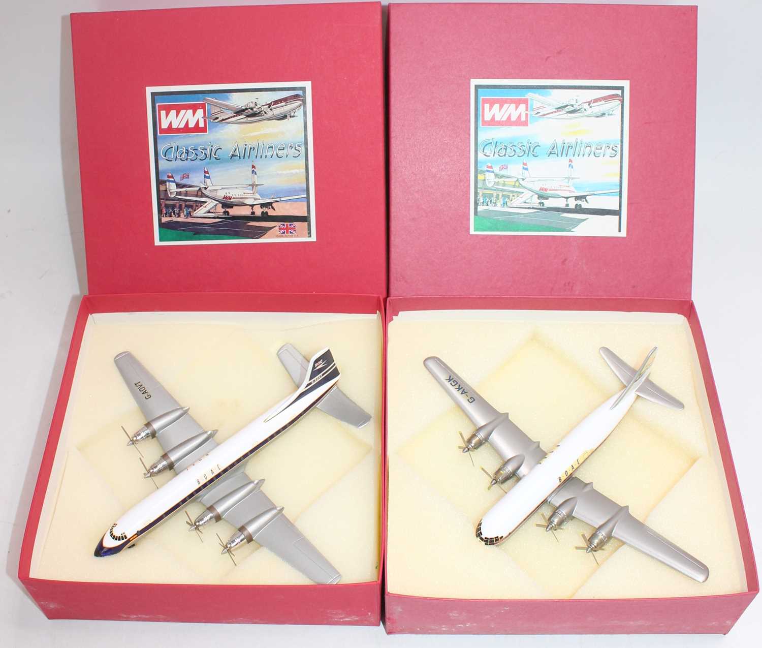 Lot 1185 - 2 x Western Models (WM) Classic Airliners...