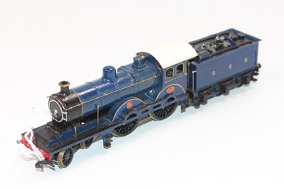 Lot 466 - A beautiful kit built 00 gauge GER 4-4-0 loco...