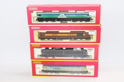 Lot 472 - Four Hornby diesel locos: R2479B class 47...