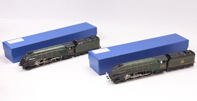 Lot 514 - Two Hornby Dublo 3-rail A4 locos & tenders...