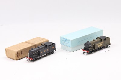 Lot 525 - Two repainted Hornby Dublo 3-rail 0-6-2 tank...