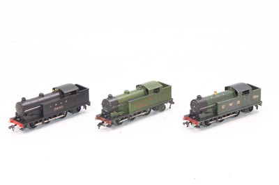 Lot 529 - Three EDL7 Hornby Dublo 3-rail tank locos:...