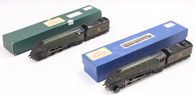 Lot 561 - Two Hornby Dublo 3-rail A4 locos & tenders,...