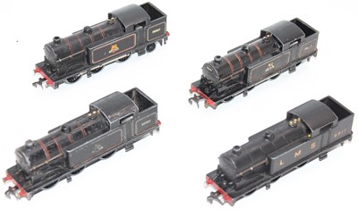 Lot 569 - Four 3-rail Hornby Dublo 0-6-2 tank locos all...