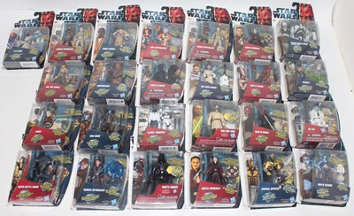 Lot 833 - Hasbro Star Wars carded figures x25, The Clone...