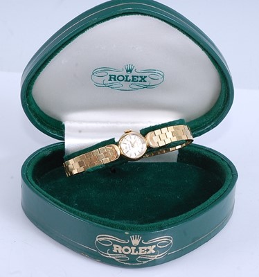 Lot 2259 - A lady's Rolex Precision 18ct yellow gold...