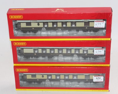 Lot 634 - Hornby 00 Gauge Boxed Coach Group, 3 examples...