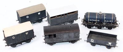 Lot 208 - Six GW kit built 0 gauge wagons, finescale...