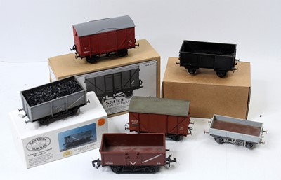 Lot 209 - Six assorted 0 gauge wagons: SMR BR standard...