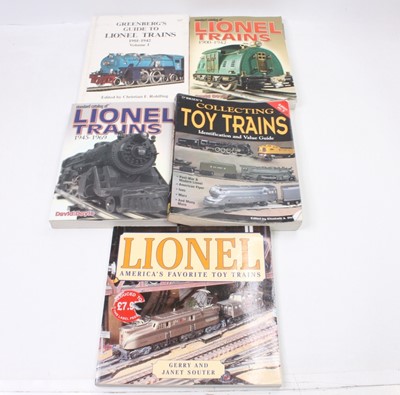 Lot 297 - Five books about Lionel Trains: Standard...
