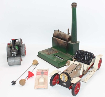 Lot 52 - Collection of various steam engine items to...