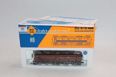 Lot 486 - ROCO H0 04191B electric loco SBB type Be 4/6,...