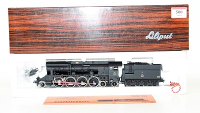 Lot 500 - Liliput H0 2-8-4 loco & tender, 106/02/10610,...