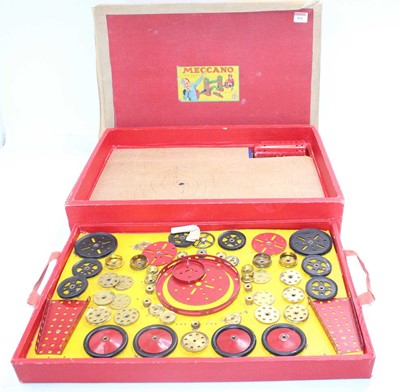 Lot 104 - Meccano No.9 red set box containing (but not...