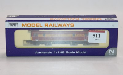 Lot 511 - Dapol N gauge ND005 diesel loco 73128 EW&S red...